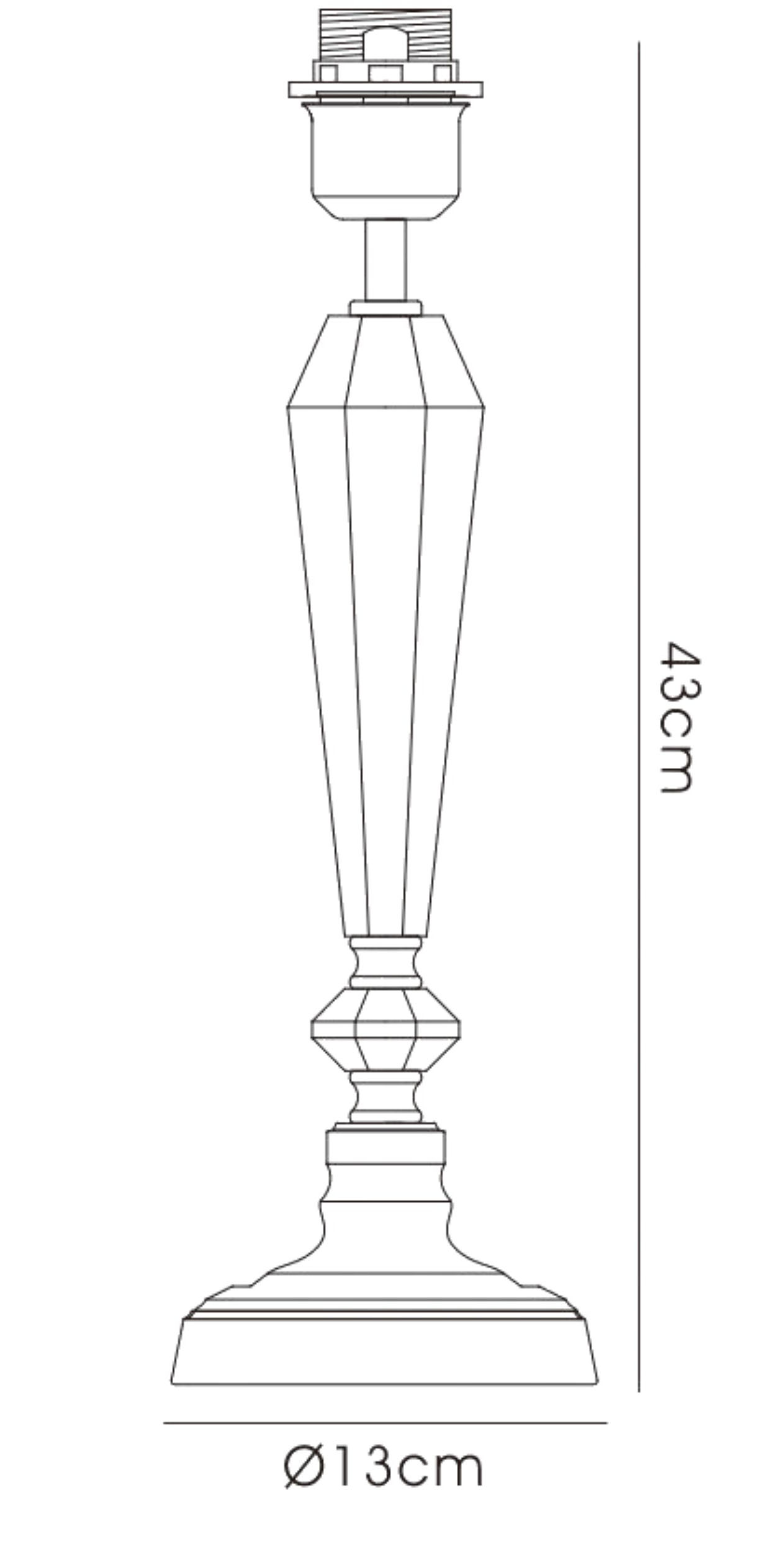 Freya Crystal Table Lamps Diyas Base Only Lamps